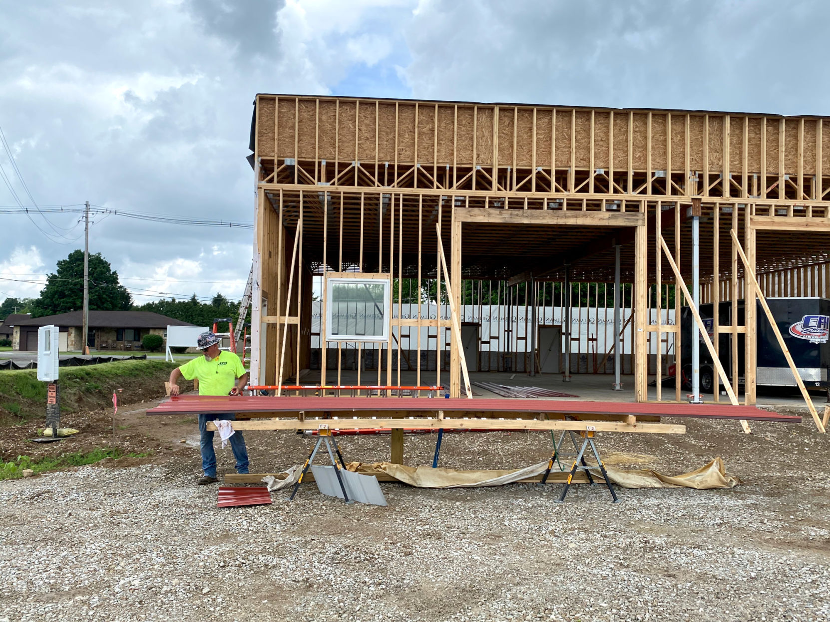 SHELL BUILDINGS COMING ALONG